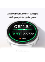 Galaxy Watch 8 44mm (Middle East Version) GPS Smartwatch, Everyday Health Coach, Cushion Design, Dynamic Lug System, 3nm Processor, Sleep Coaching, Running Coach - Graphite