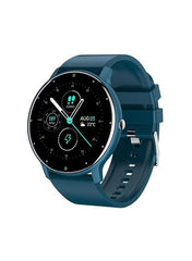 Men's and women's smartwatches, fitness trackers and heart rate, sleep monitor IP67 waterproof 1.28" full touch screen fashion sports watch Android IOS, RT-ZL02Pro Blue