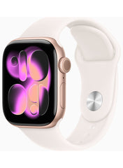 Watch Series 11 GPS 42mm Rose Gold Aluminium Case With Light Blush Sport Band - S/M