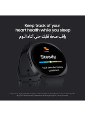 Galaxy Watch 8 44mm (Middle East Version) GPS Smartwatch, Everyday Health Coach, Cushion Design, Dynamic Lug System, 3nm Processor, Sleep Coaching, Running Coach - Graphite