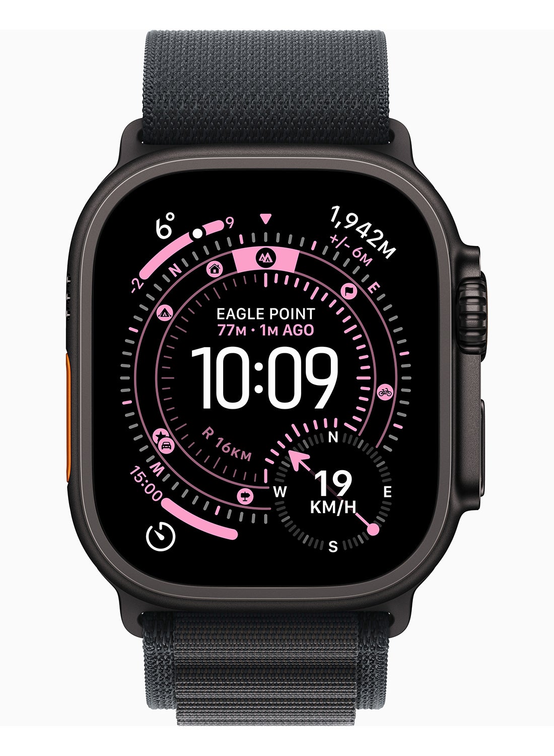 Watch Ultra 3 GPS + Cellular 49mm Black Titanium Case With Black Alpine Loop - Medium