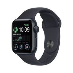 Apple Watch SE GPS 40mm Silver Aluminium Case with Storm Blue Sport Band - S/M