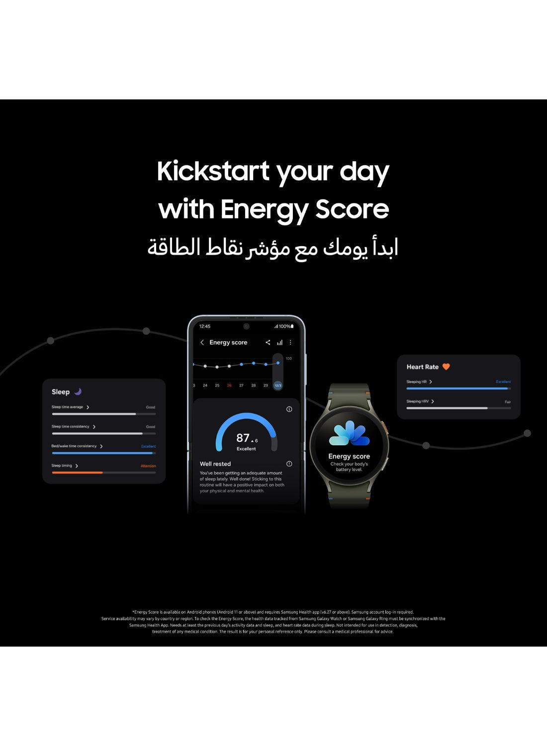 Galaxy Watch7 40mm (Middle East Version) Smartwatch, Bluetooth, Sleep Coaching, Fitness Tracker - Green