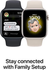Apple Watch SE GPS 40mm Silver Aluminium Case with Storm Blue Sport Band - S/M