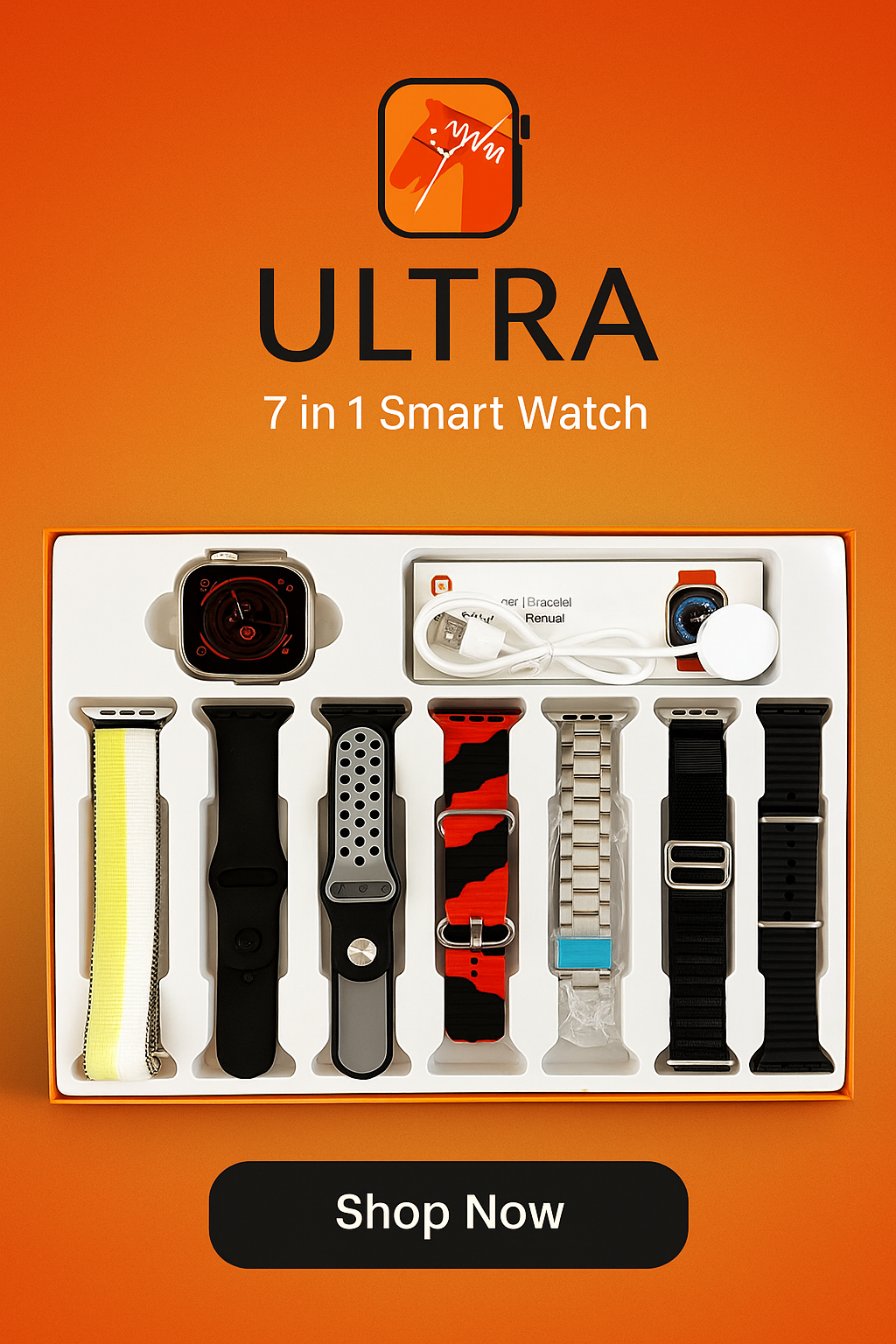 7 in 1 smart watch - Free Delivery