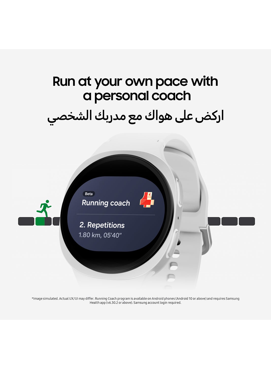 Galaxy Watch 8 44mm (Middle East Version) GPS Smartwatch, Everyday Health Coach, Cushion Design, Dynamic Lug System, 3nm Processor, Sleep Coaching, Running Coach - Graphite